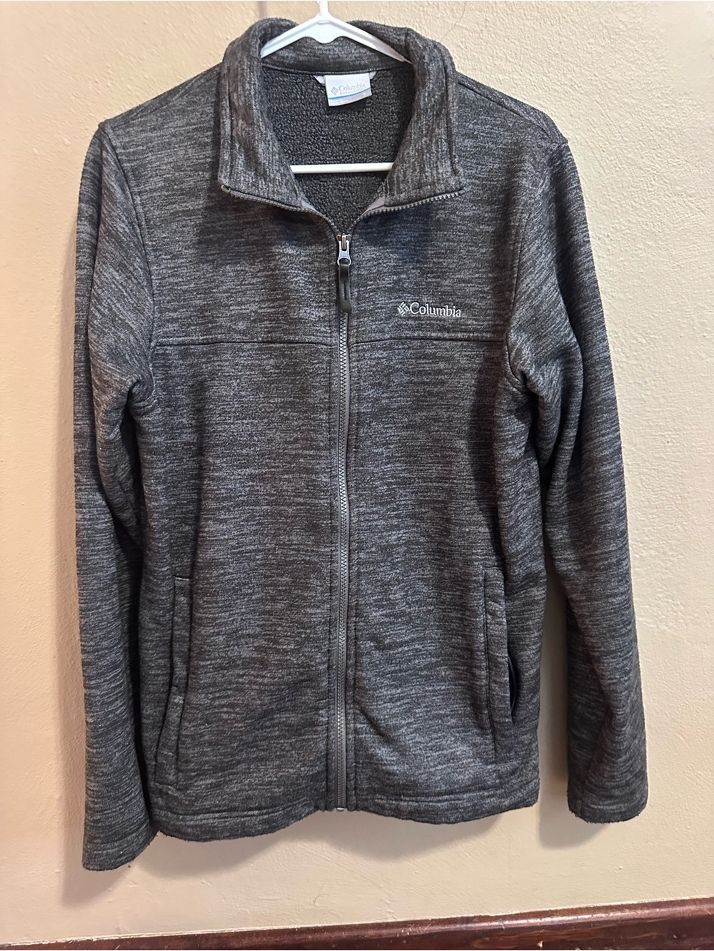 Columbia Gray Full-Zip Fleece Jacket
